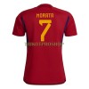 Original Fußballtrikot Spanien Morata 7 Heimtrikot WM 2022 Für Herren